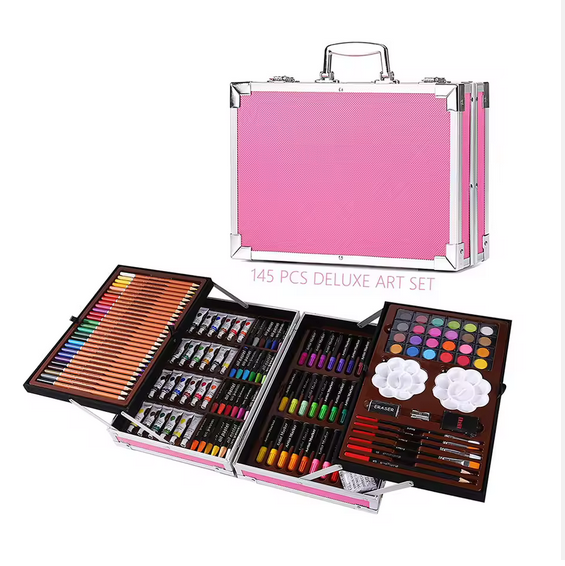 145Pcs Arts Crafts Painting Drawing Coloring Art Set Case for Kids