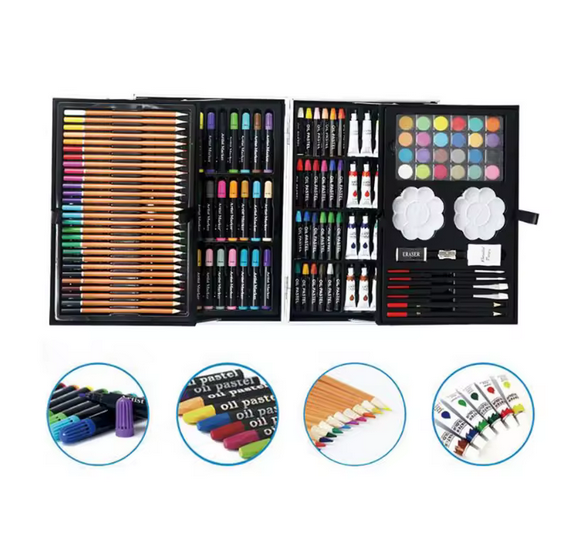 145Pcs Arts Crafts Painting Drawing Coloring Art Set Case for Kids