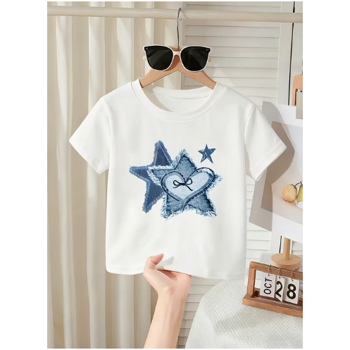 1 Piece Fashion Y2K Style Pattern Print T-Shirt