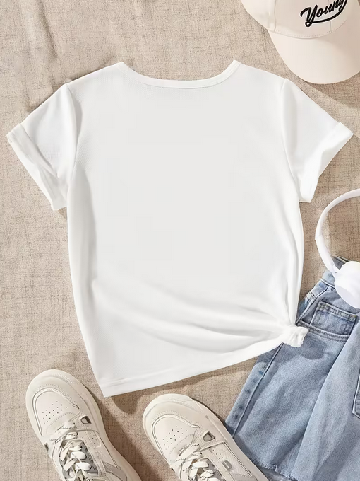 1 Piece Fashion Y2K Style Pattern Print T-Shirt