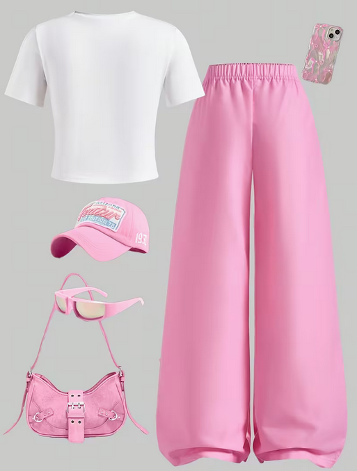 Sweet And Playful Two-Piece Set for Girls