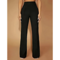 Black High-Waist Flare Pants