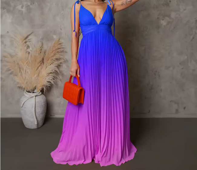 Casual halter dress - W0004