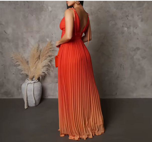 Casual halter dress - W0004