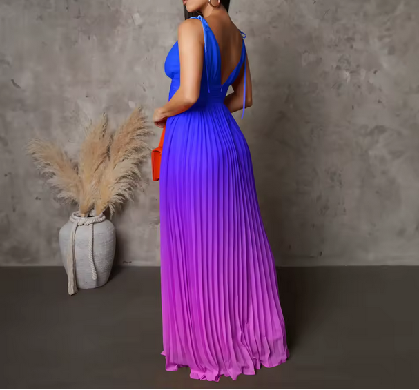 Casual halter dress - W0004