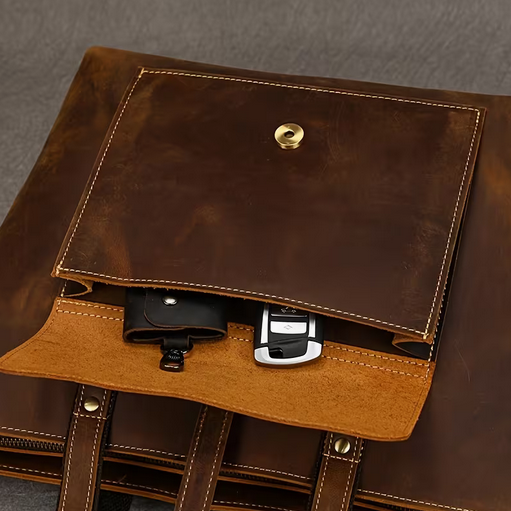 Women's Crazy Horse Leather Clutch Bag