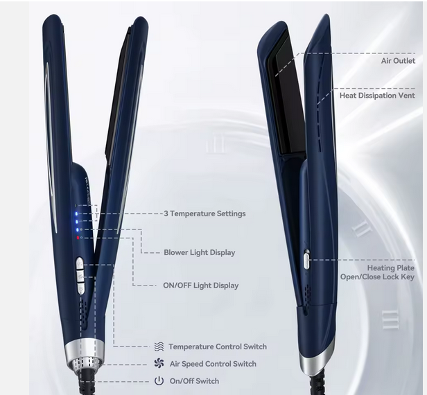 Dual purpose hair straighter