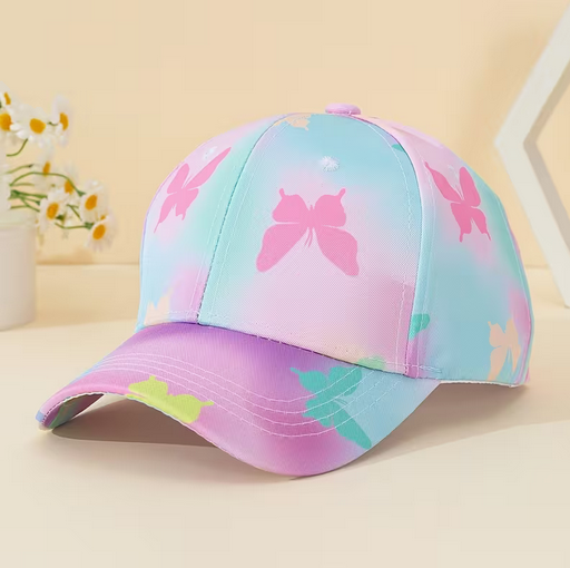 Girl's Colorful Flower Printed Cap