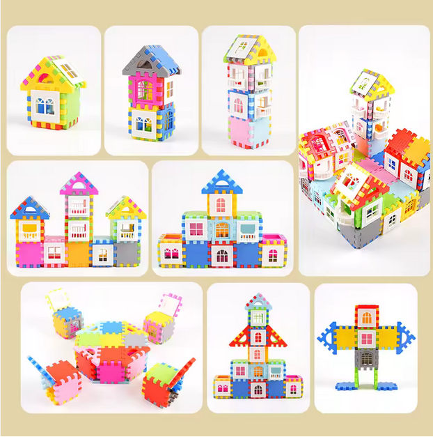 Kindergaten Farm Building Block Wooden -  TA0003