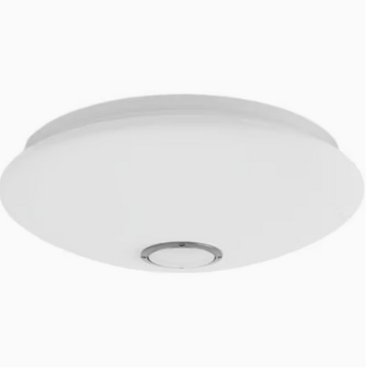 LED Ceiling Fitting Light with Opal Cover and Speaker