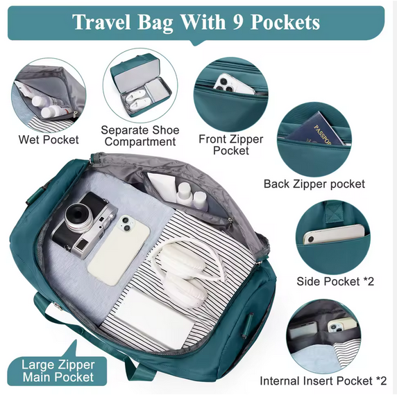 Lightweight Polyster Duffle Bag