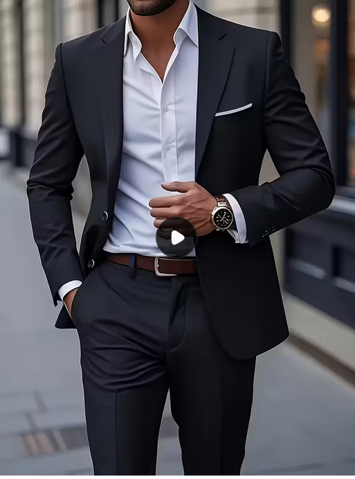 Men's Two-Piece Casual Suit