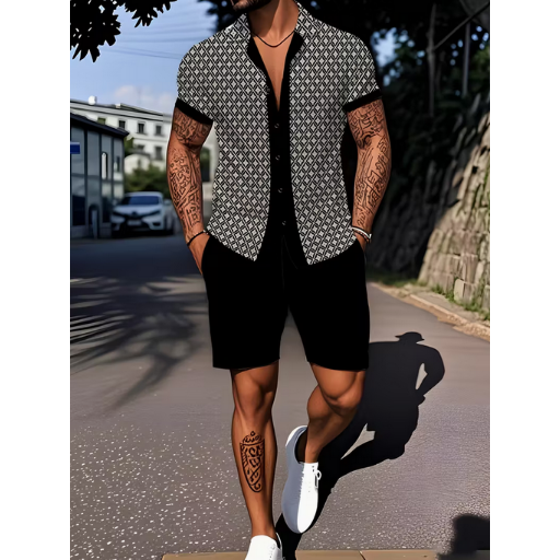 Men's Casual T-Shirt and Shorts