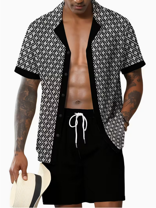 Men's Casual T-Shirt and Shorts