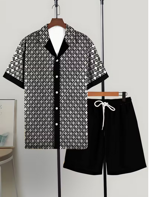 Men's Casual T-Shirt and Shorts