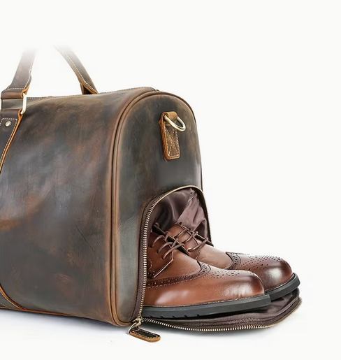 Men's Crazy Horse Leather Handbag