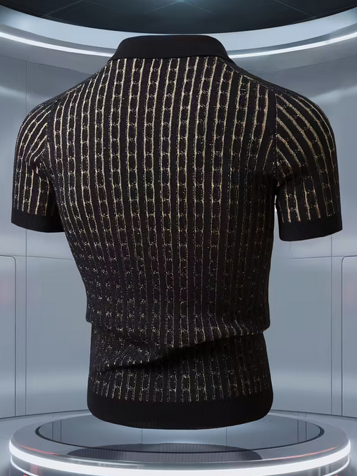 Men's Short Sleeve Knit Shirt,