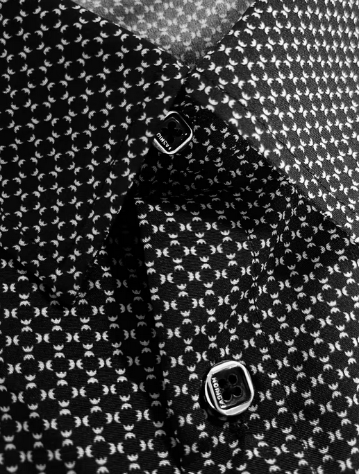 Men's Solid Dress Long Sleeve Shirt