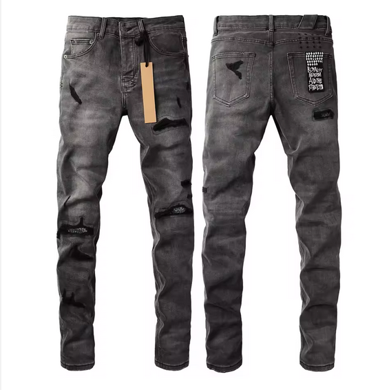 Men's Cotton Denim Streetwear Ripped Jeans - M0004