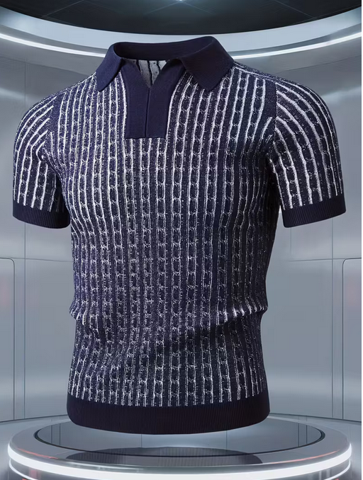Men's Short Sleeve Knit Shirt,