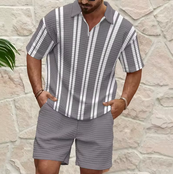 Men's Summer Loose Fit T-Shirt and Breathable Drawers - M0001