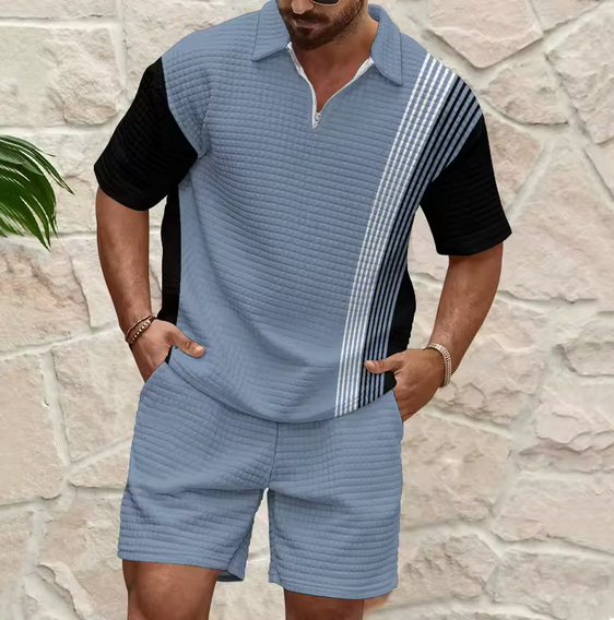 Men's Summer Loose Fit T-Shirt and Breathable Drawers - M0001