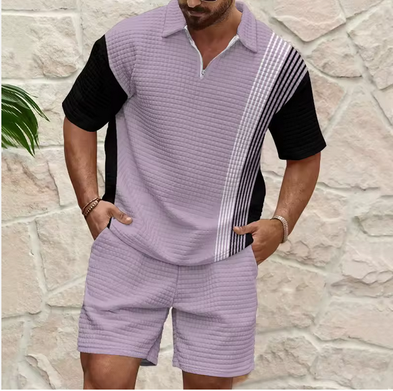Men's Summer Loose Fit T-Shirt and Breathable Drawers - M0001