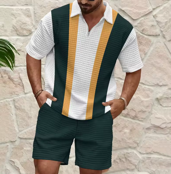 Men's Summer Loose Fit T-Shirt and Breathable Drawers - M0001