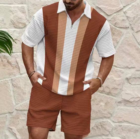 Men's Summer Loose Fit T-Shirt and Breathable Drawers - M0001