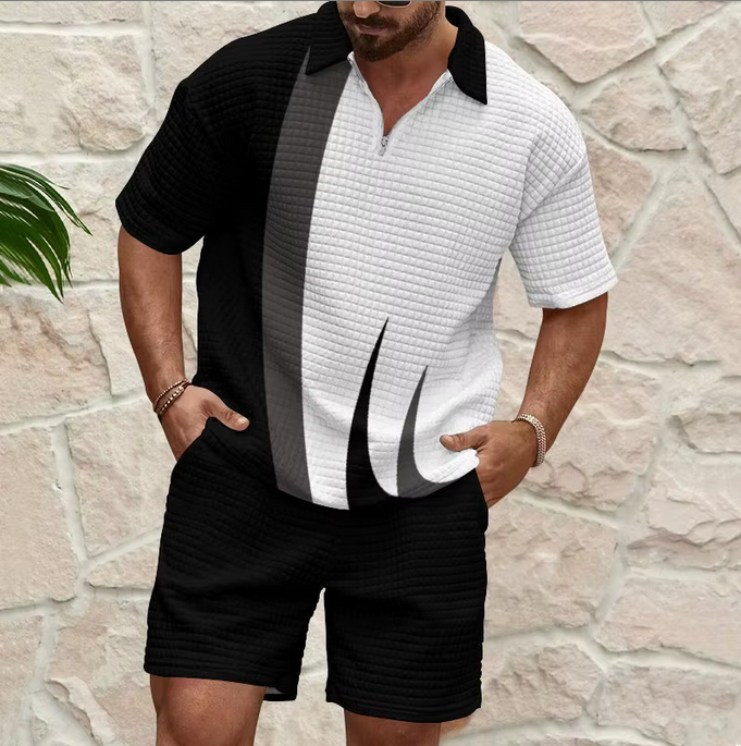 Men's Summer Loose Fit T-Shirt and Breathable Drawers - M0001