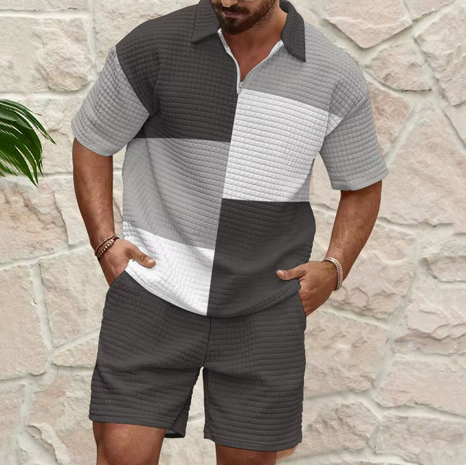 Men's Summer Loose Fit T-Shirt and Breathable Drawers - M0001