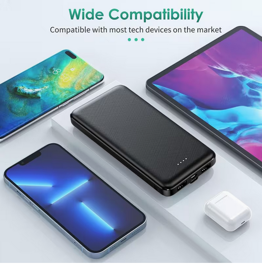 Portable Power Bank with Capacities of 10000Mah an 20000Mah