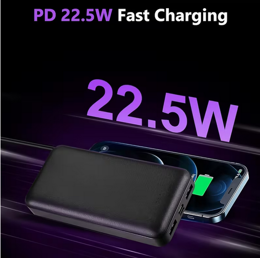 Portable Power Bank with Capacities of 10000Mah an 20000Mah