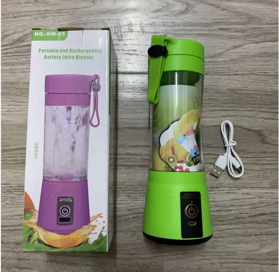 Portable Mini USB 6 Blade Stainless Steel Automatic Sustainable Electric Juicer Cup - EA0004