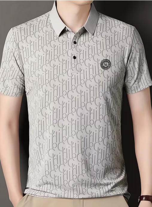 Silk Fiber Fabric Short Sleeve T-Shirt