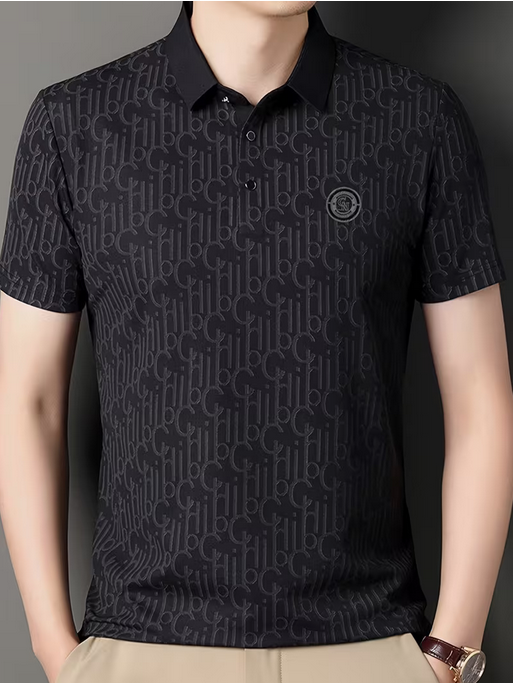 Silk Fiber Fabric Short Sleeve T-Shirt