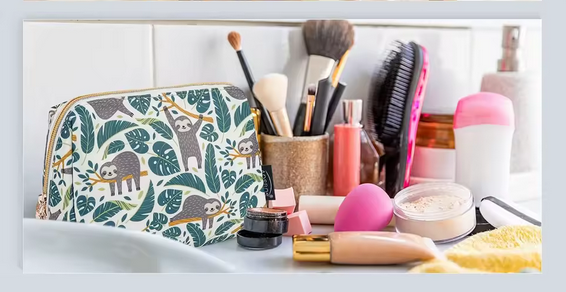 Travel Makeup Pouch-Cosmetic Bag for Women