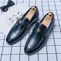 Fashionable Versatile Men'S Shoes with Metal Buckles
