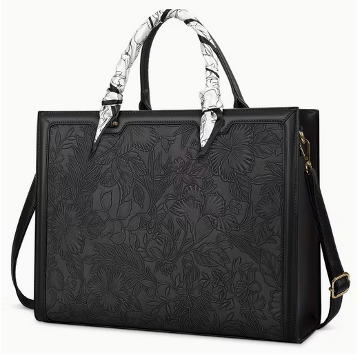 Women's Faux Leather Laptop Bag