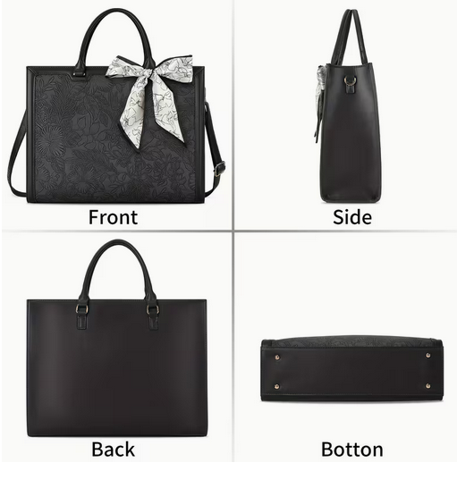 Women's Faux Leather Laptop Bag