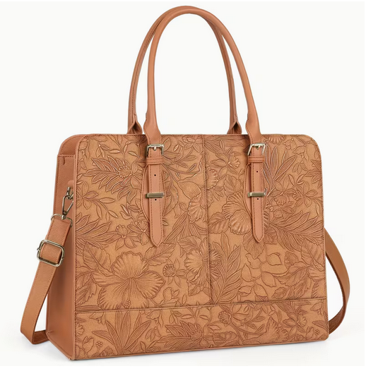 Women's Faux Leather Laptop Bag