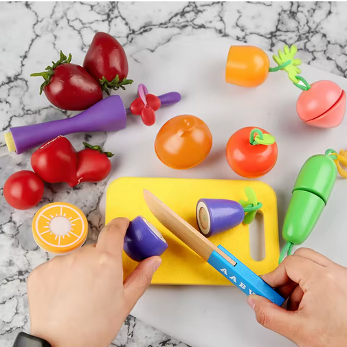 Montessori Wooden Cutting Fruits Toy Set - TA0001