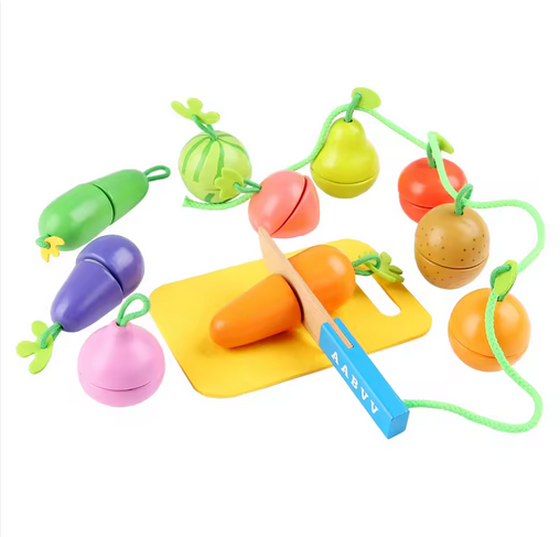 Montessori Wooden Cutting Fruits Toy Set - TA0001